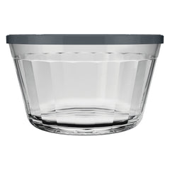 NADIR AMERICANO XL BOWL WITH 3 COLOURED PLASTIC LIDS, 1L