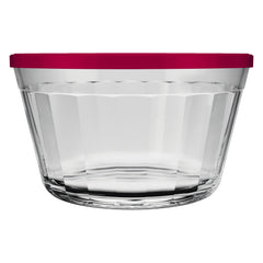NADIR AMERICANO XL BOWL WITH 3 COLOURED PLASTIC LIDS, 1L
