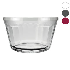 NADIR AMERICANO XL BOWL WITH 3 COLOURED PLASTIC LIDS, 1L