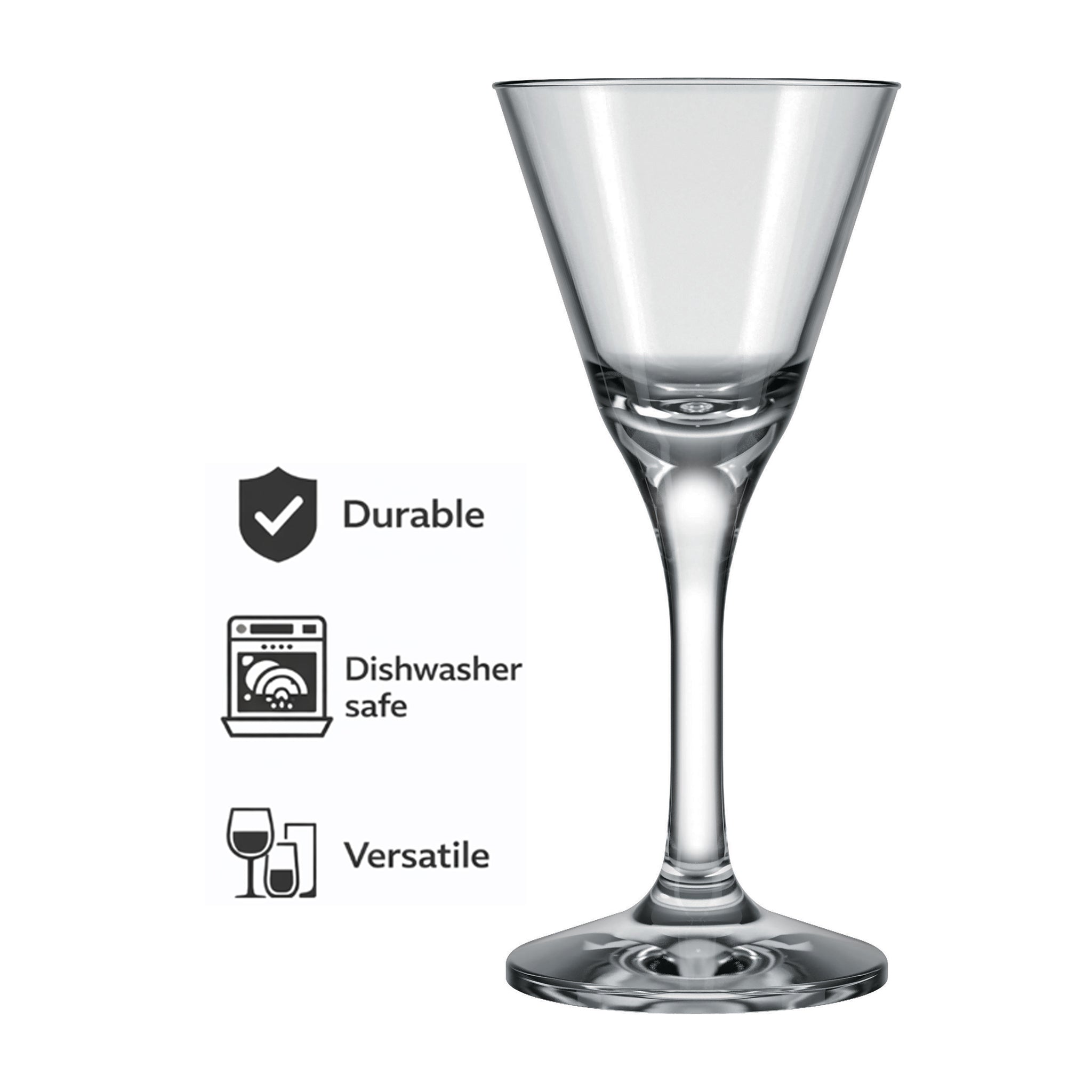 NADIR DONNA STEMMED LIQUEUR GLASS, 65ML