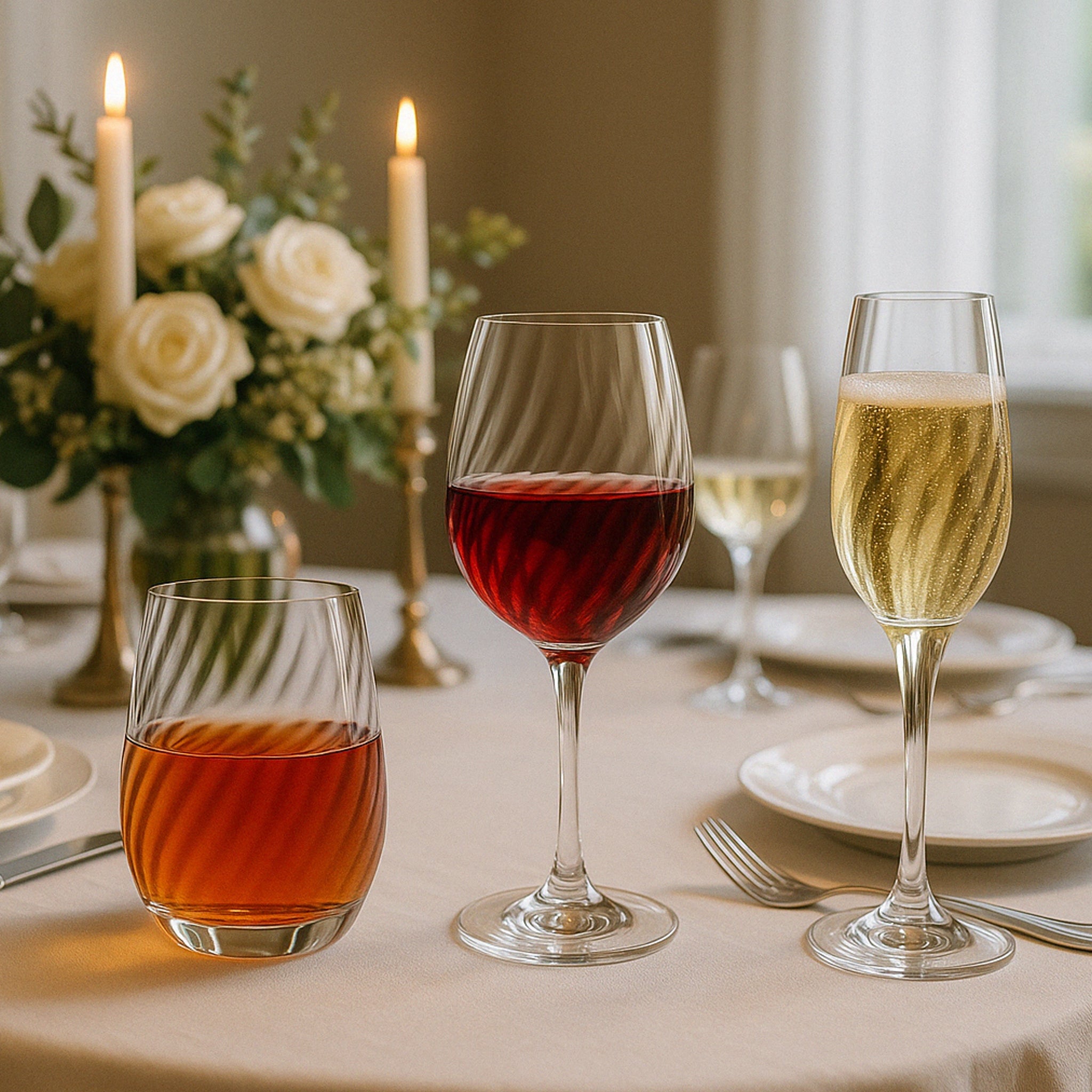 NADIR RAVENA STEMMED RED WINE GLASS , 500ML