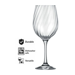 NADIR RAVENA STEMMED RED WINE GLASS , 500ML