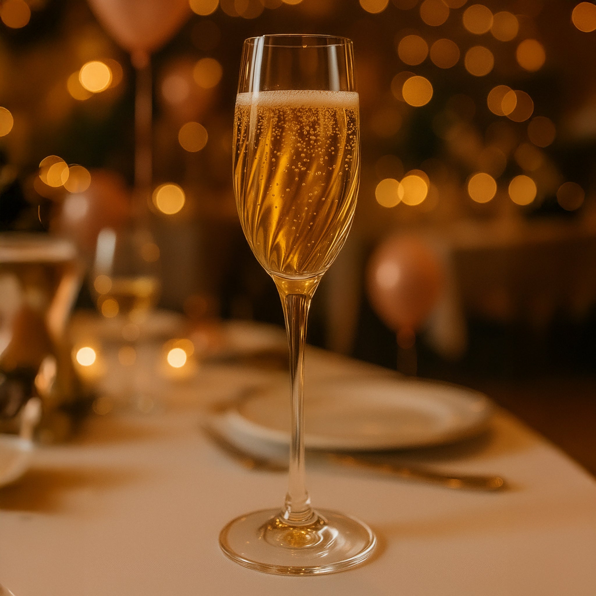 NADIR RAVENA STEMMED CHAMPAGNE FLUTE, 190ML