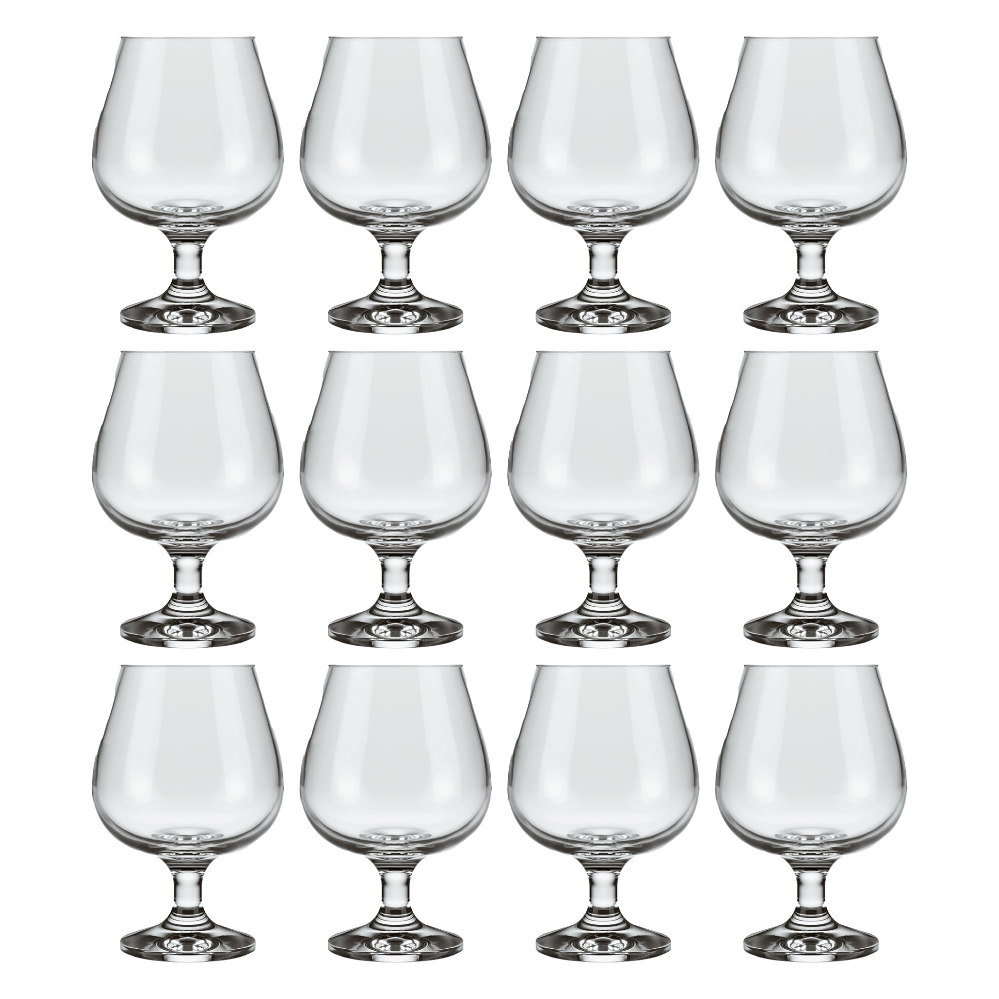 NADIR WINDSOR STEMMED COGNAC TUMBLER, 330ML
