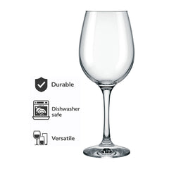 NADIR BARONE STEMMED WHITE WINE GLASS, 385ML