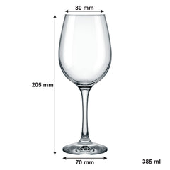 NADIR BARONE STEMMED WHITE WINE GLASS, 385ML