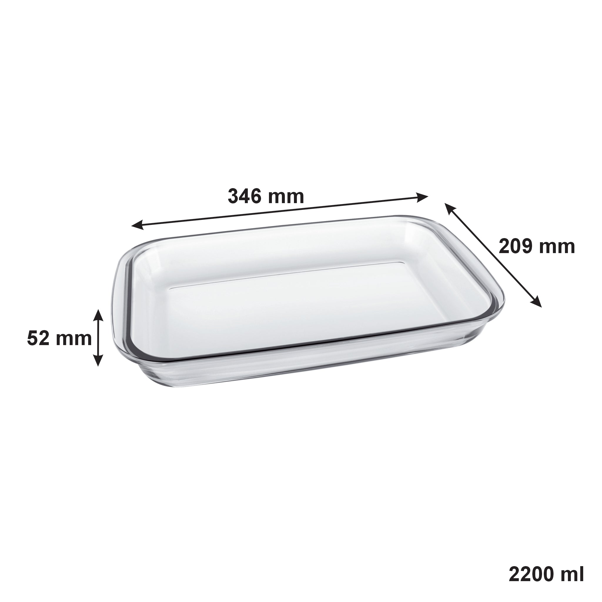MARINEX RECTANGULAR ROASTER 2PCS SET, 1.6L & 2.2L