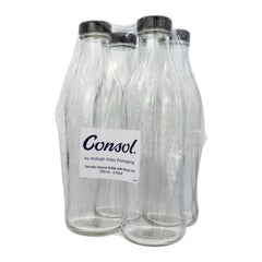 CONSOL TOMATO SAUCE BOTTLE WITH BLACK LID 4PK, 750ML