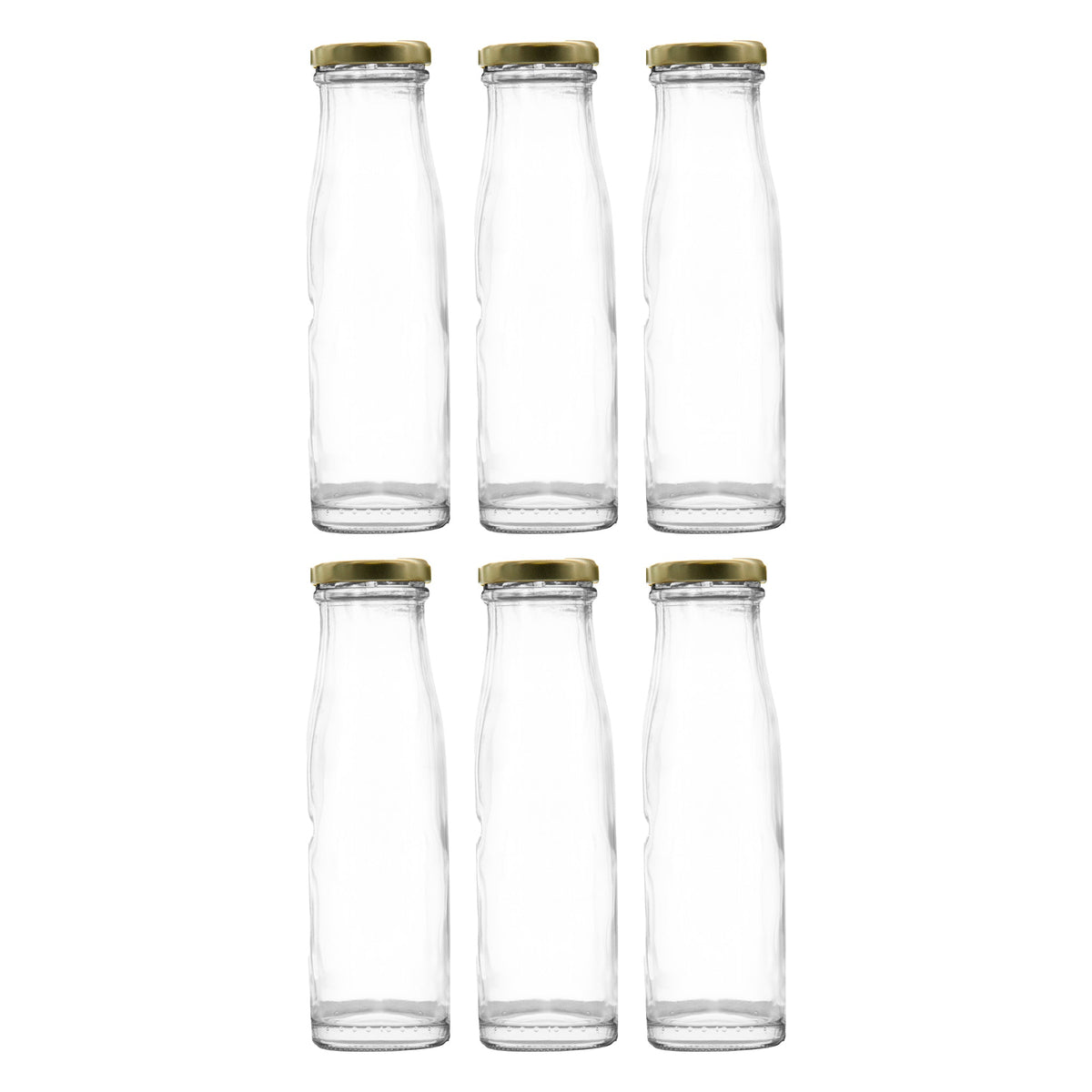 CONSOL CHUTNEY BOTTLES WITH GOLD LIDS 6PK, 250ML