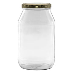 CONSOL CATERING JAR WITH GOLD LID 6PK, 750ML