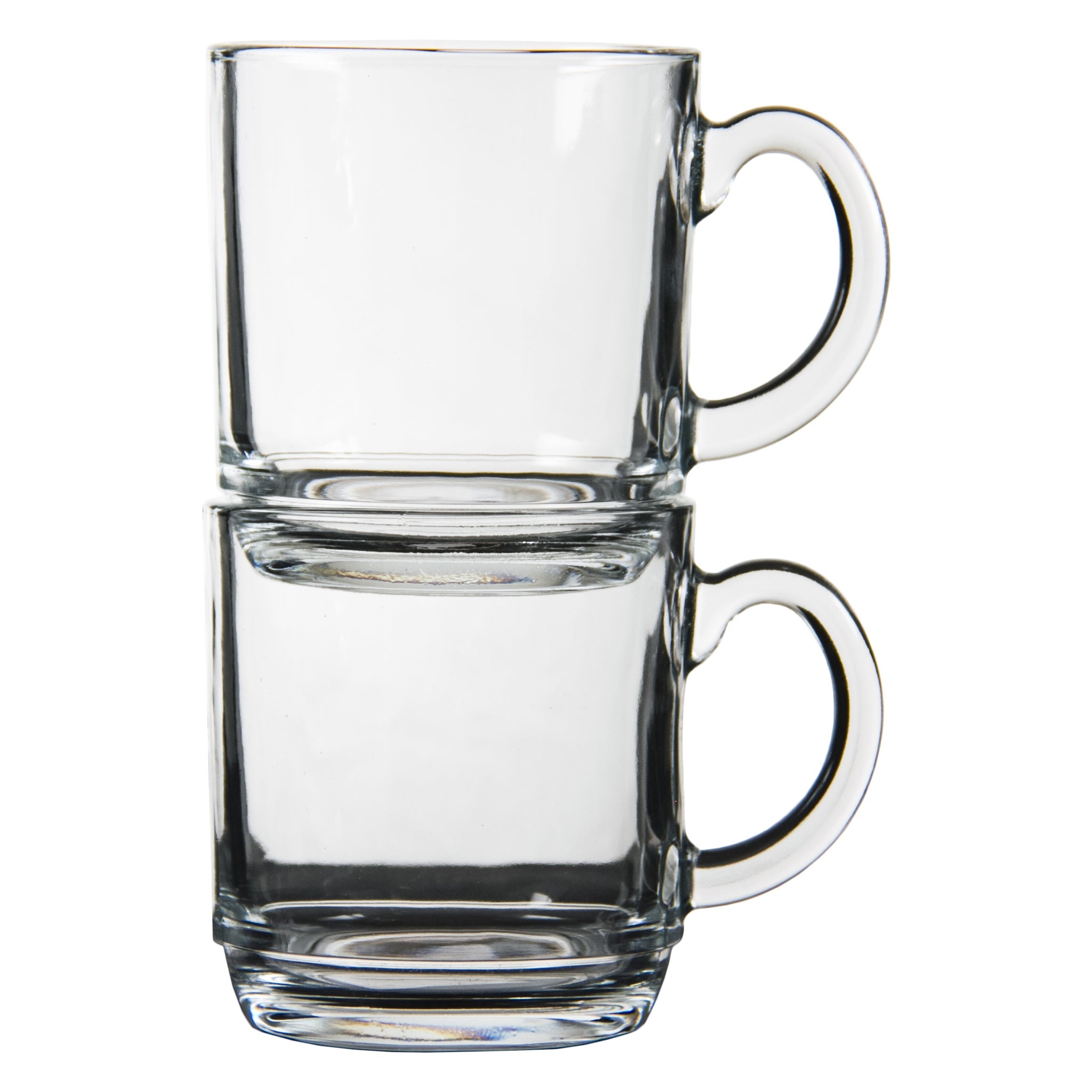 NADIR ASPEN STACKABLE GLASS MUG, 300ML