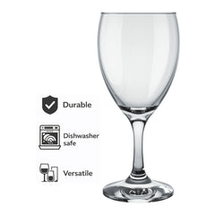 NADIR WINDSOR STEMMED RED WINE GLASS, 300ML