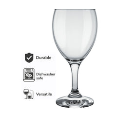 NADIR WINDSOR STEMMED WHITE WINE GLASS, 250ML