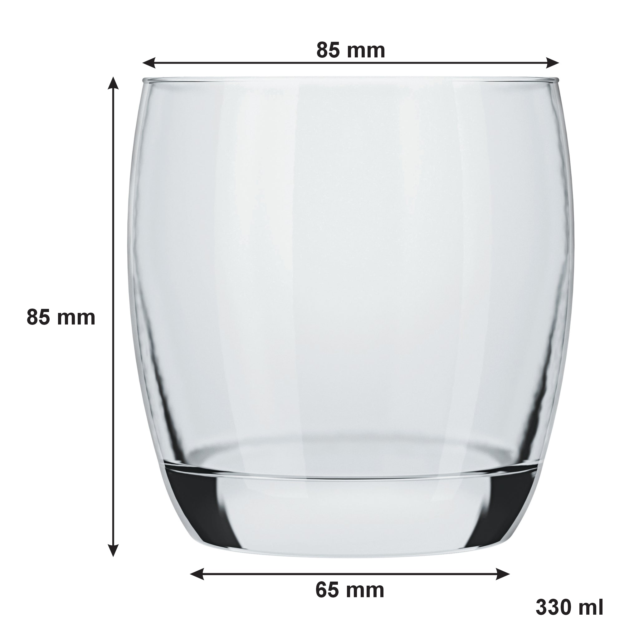 NADIR OCA WHISKY TUMBLER, 330ML