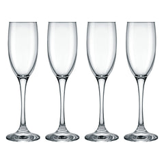 CONSOL LYON STEM CHAMPAGNE FLUTE 4PK, 180ML