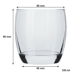 CONSOL GLASGOW WHISKEY TUMBLER 4PK, 330ML