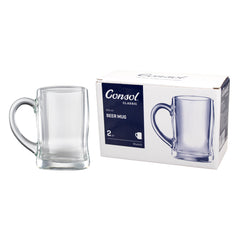 CONSOL MUNICH BEER MUG 2PK, 450ML