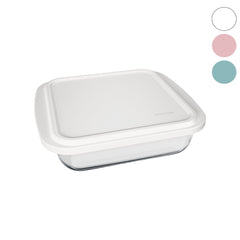 MARINEX SQUARE ROASTERS WITH COLOURED PLASTIC LIDS, 1.8L