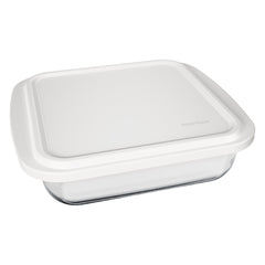 MARINEX SQUARE ROASTERS WITH COLOURED PLASTIC LIDS, 1.8L