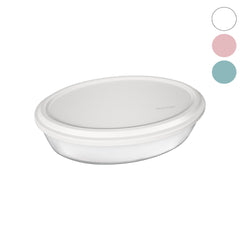 MARINEX OVAL ROASTERS WITH COLOURED PLASTIC LIDS, 1.6L