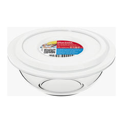 MARINEX MIXING BOWLS WITH COLOURED PLASTIC LIDS, 3L