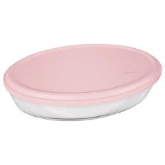 MARINEX OVAL ROASTERS WITH COLOURED PLASTIC LIDS, 3.2L