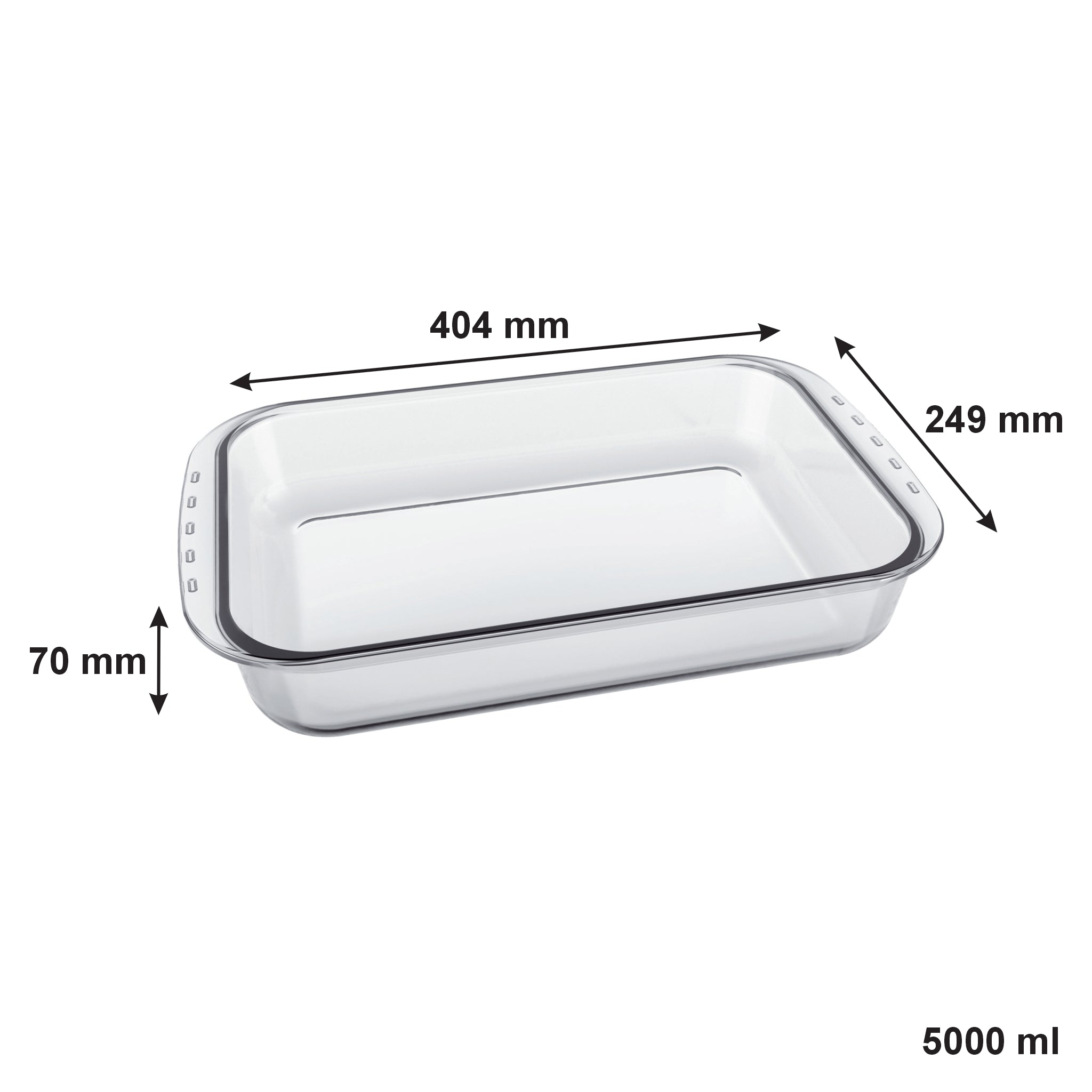 MARINEX DEEP RECTANGULAR ROASTER, 5L