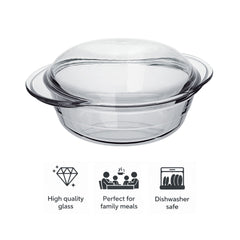 MARINEX LARGE ROUND CASSEROLE 1.9L & LID 900ML, 2.8L