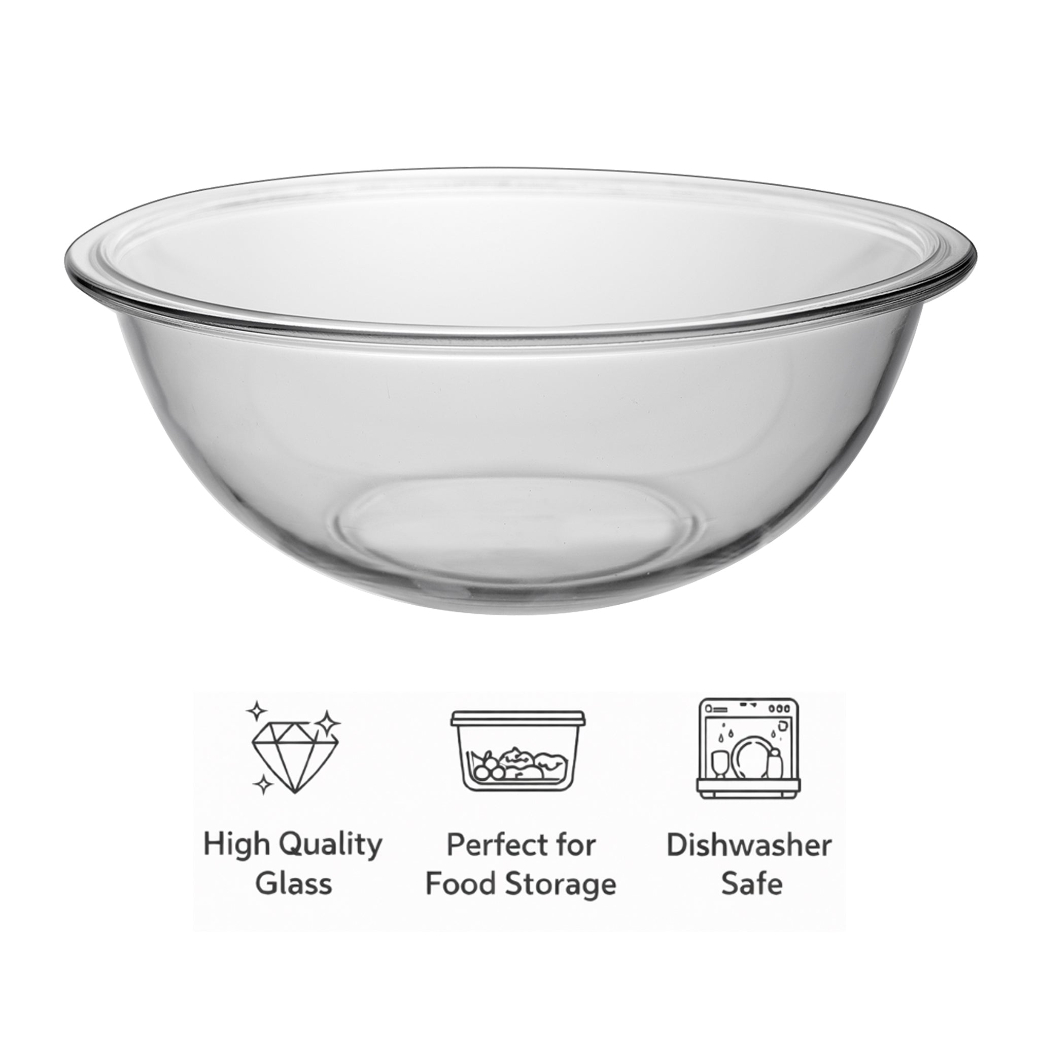 MARINEX GLASS MIXING BOWL, 4L
