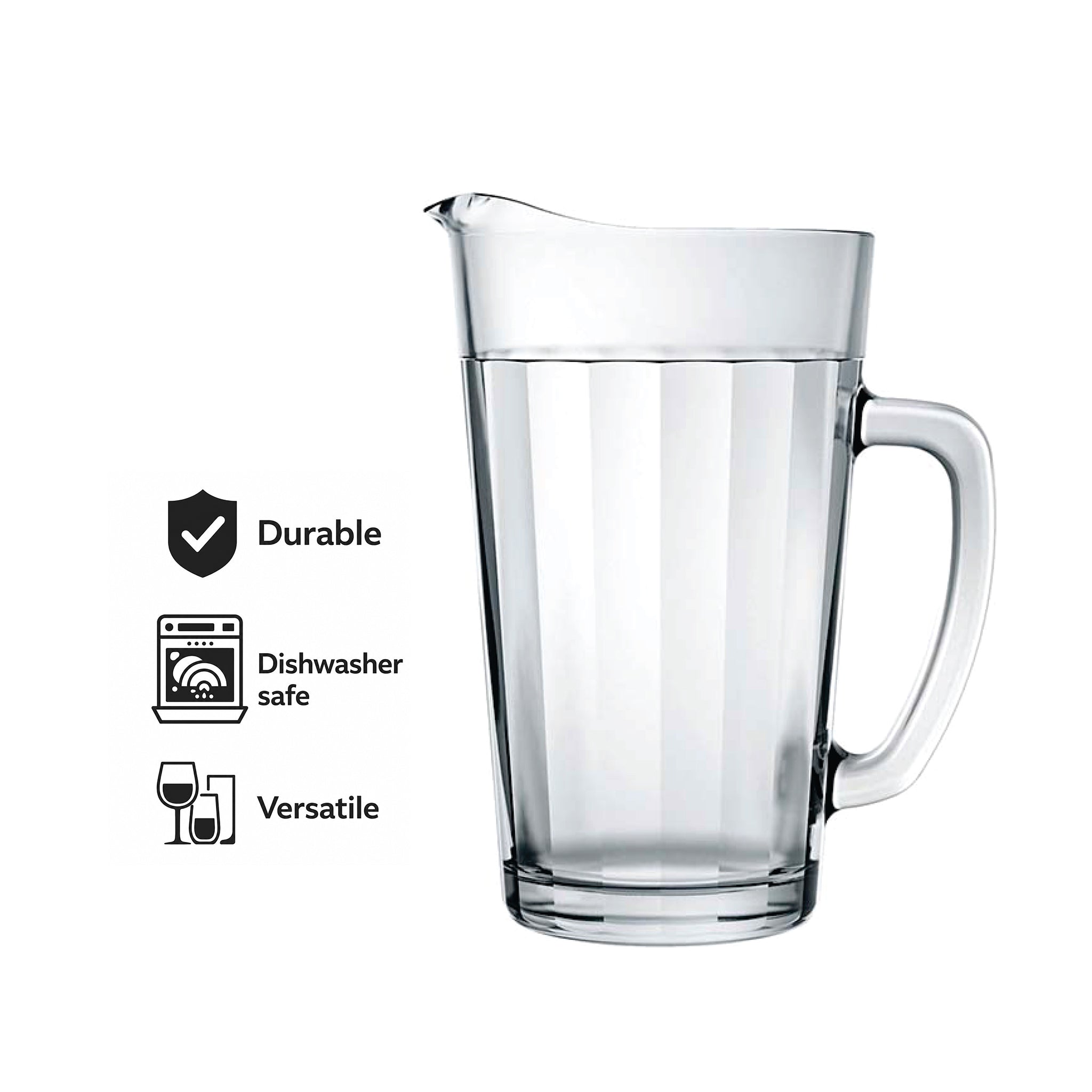 NADIR AMERICANO GLASS JUG, 1.2L