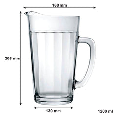 NADIR AMERICANO GLASS JUG, 1.2L