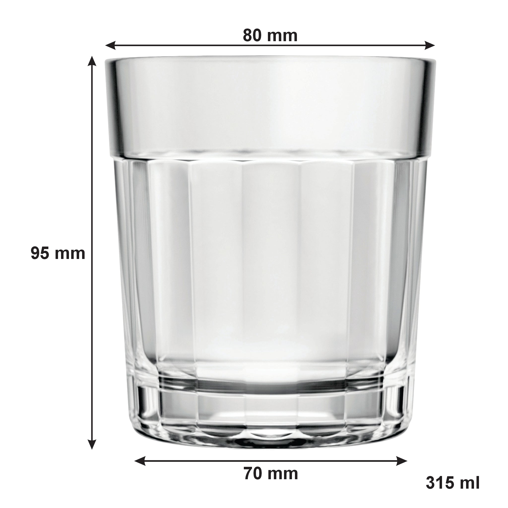 NADIR AMERICANO OLD FASHIONED TUMBLER, 315ML