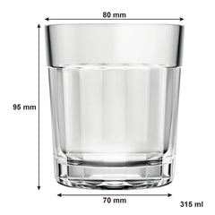 NADIR AMERICANO OLD FASHIONED TUMBLER, 315ML