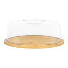 REGENT BAMBOO REVERSABLE CUTTING/SERVING BOARD WITH DOME COVER, 260MM DIA