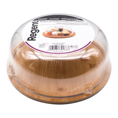 REGENT BAMBOO REVERSABLE CUTTING/SERVING BOARD WITH DOME COVER, 260MM DIA