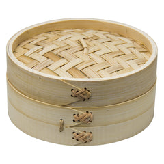 REGENT BAMBOO ORIENTAL STEAMER 1 TIER WITH LID, 180MM DIA