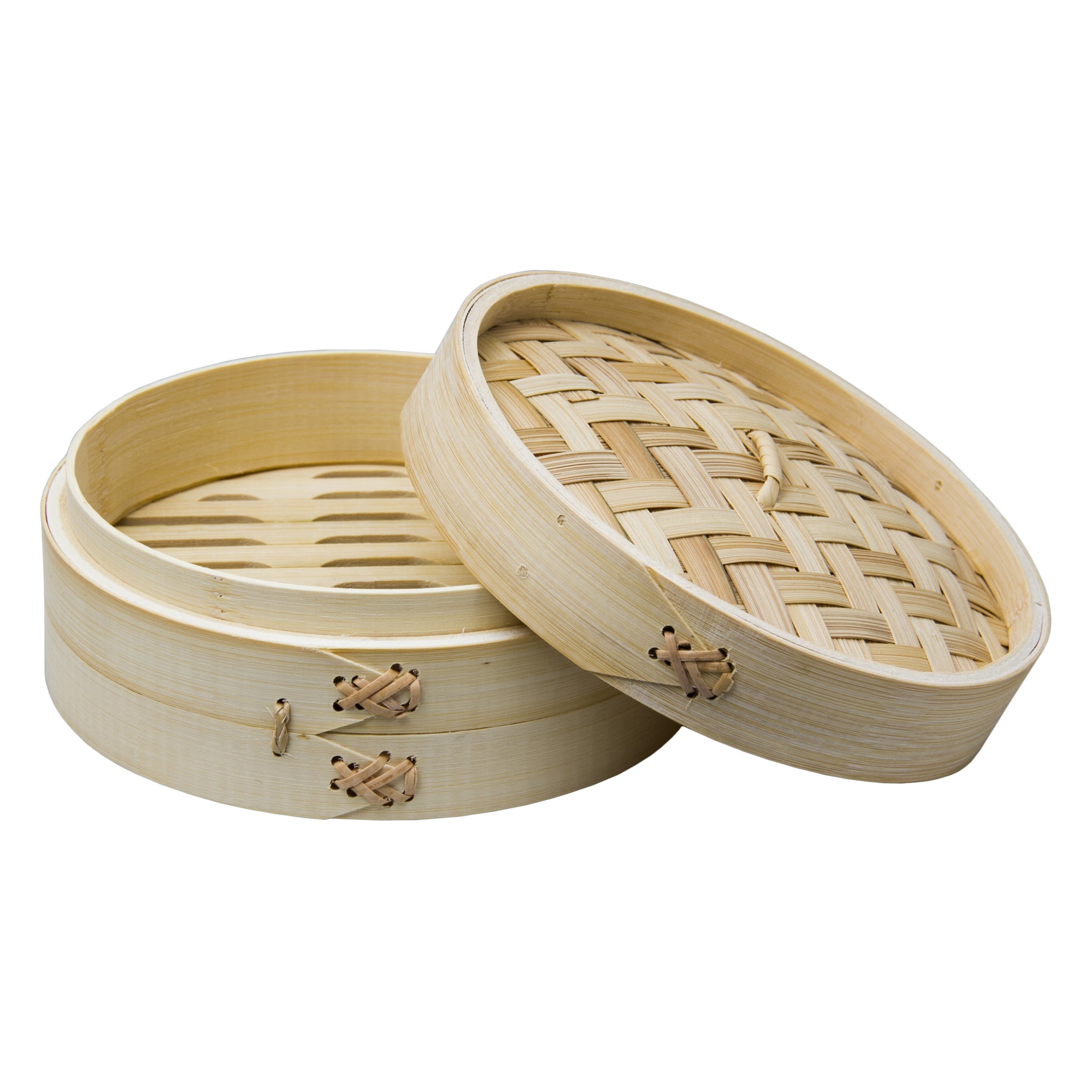 REGENT BAMBOO ORIENTAL STEAMER 1 TIER WITH LID, 180MM DIA