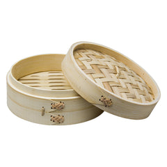 REGENT BAMBOO ORIENTAL STEAMER 1 TIER WITH LID, 180MM DIA