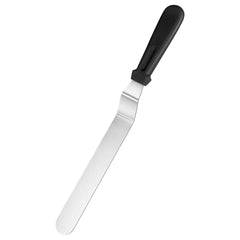 REGENT BAKEWARE ICING SPATULA ANGLED WITH PP PLASTIC BLACK HANDLE, 315MM