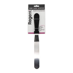 REGENT BAKEWARE ICING SPATULA ANGLED WITH PP PLASTIC BLACK HANDLE, 315MM