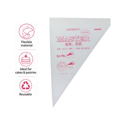 REGENT BAKEWARE MASTER DISPOSABLE PIPING BAGS 100PK, 300X200MM