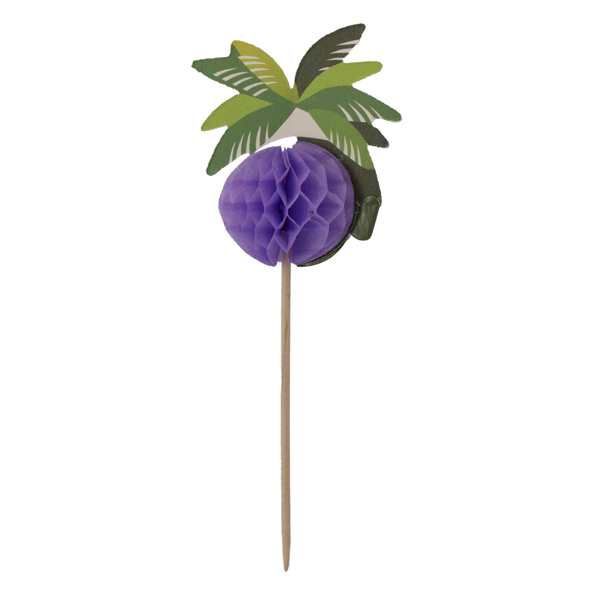 BAR BUTLER FOLD OUT PALM TREE COCKTAIL PICKS 12PK, 135MM