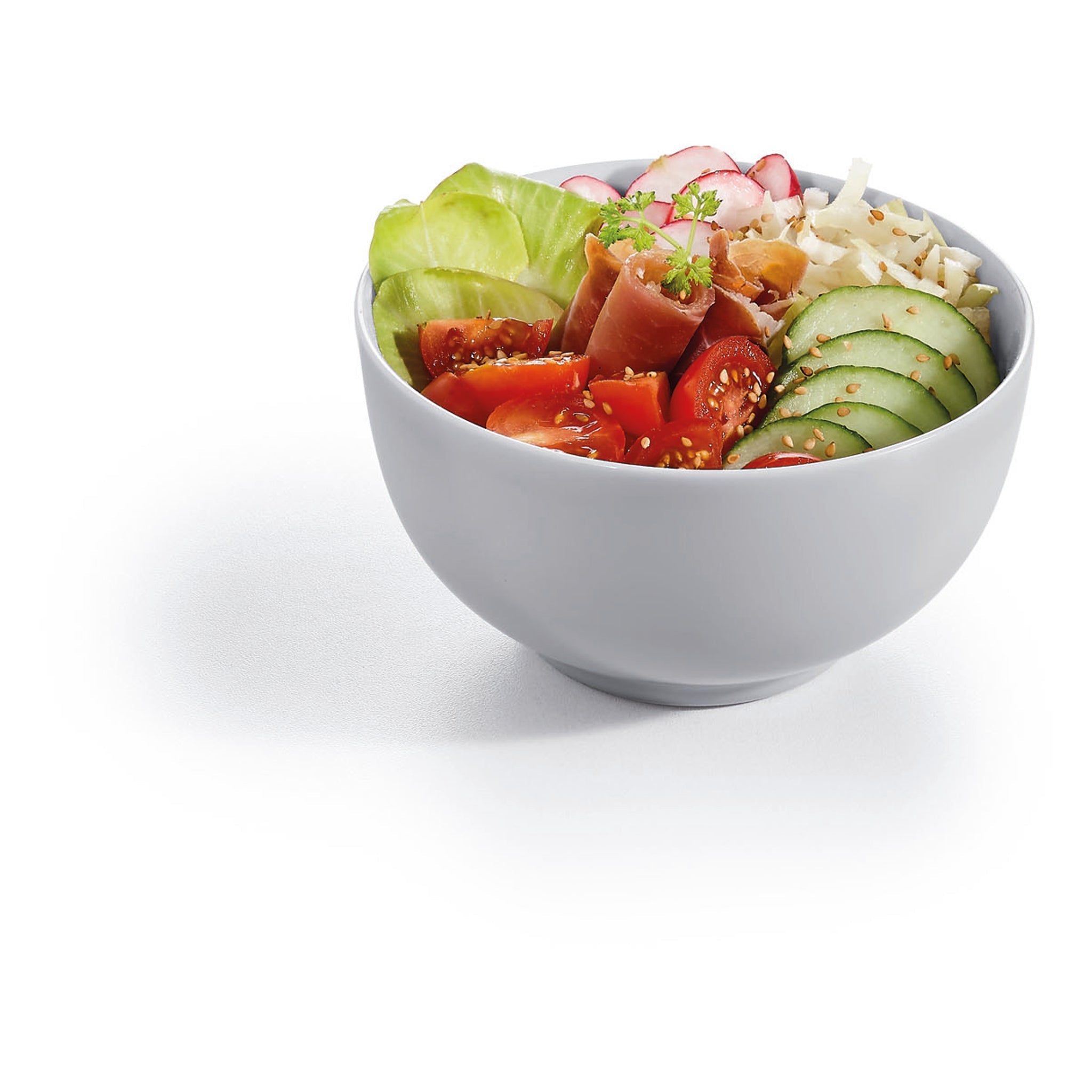 LUMINARC OPAL GREY BOWL 750M, 145MM DIA