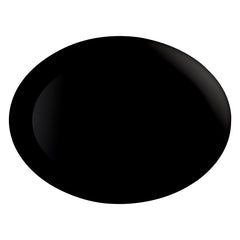 LUMINARC OPAL BLACK OVAL PLATE, 250X330MM