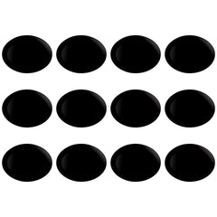 LUMINARC OPAL BLACK OVAL PLATE, 250X330MM