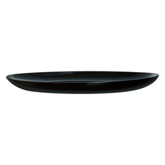 LUMINARC OPAL BLACK OVAL PLATE, 250X330MM