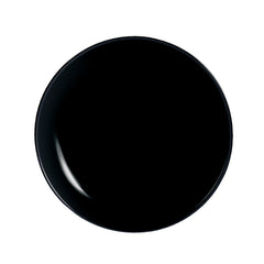 LUMINARC OPAL BLACK SIDE PLATE, 190MM DIA
