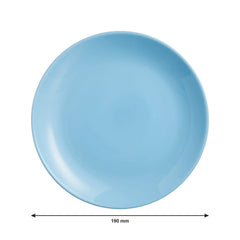 LUMINARC OPAL BLUE SIDE PLATE, 190MM DIA