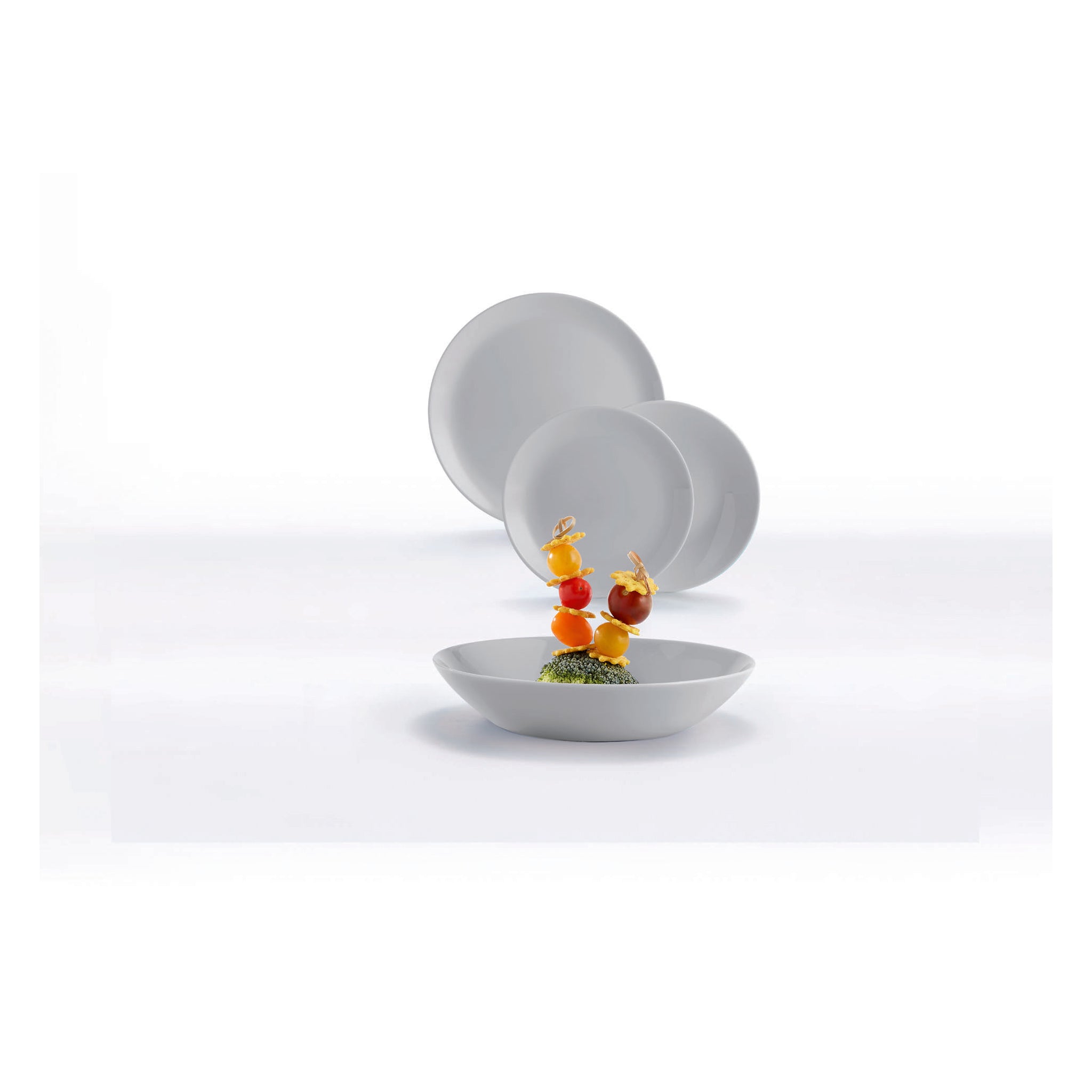 LUMINARC OPAL GREY DINNER PLATE, 270MM DIA