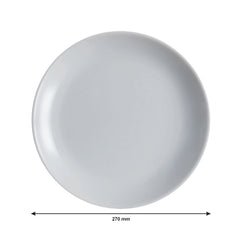 LUMINARC OPAL GREY DINNER PLATE, 270MM DIA